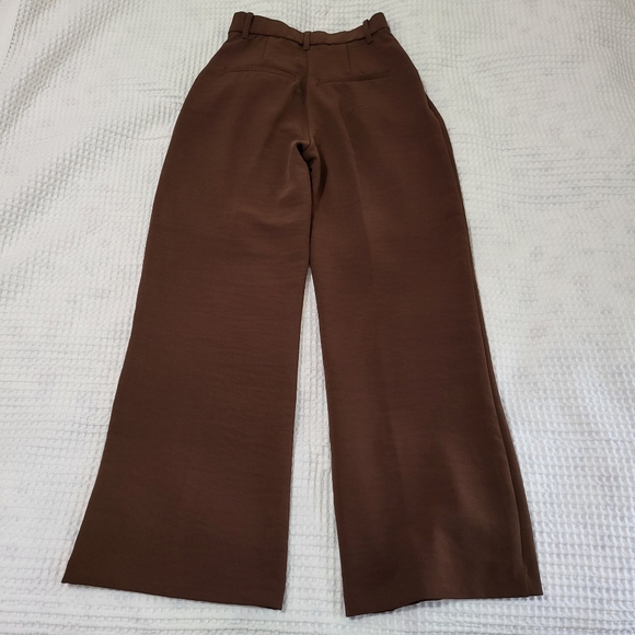 Abercrombie & Fitch Premium Crepe Trousers, Sz. 24S Brown - Picture 5 of 10
